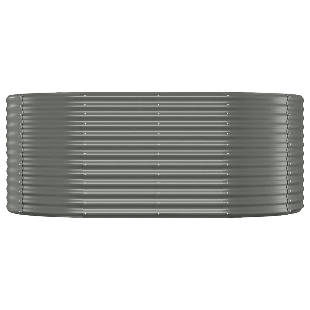 Vidaxl plantenbak 175x100x68 cm gegalvaniseerd staal grijs