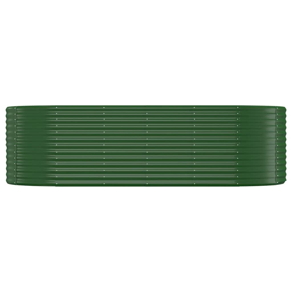 Vidaxl plantenbak 249x100x68 cm gegalvaniseerd staal groen