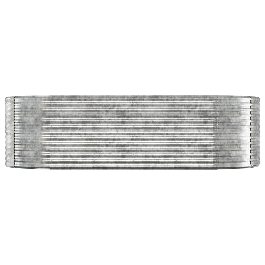 Casella di pianificazione Vidaxl 249x100x68 cm in polvere colorata in acciaio rivestito