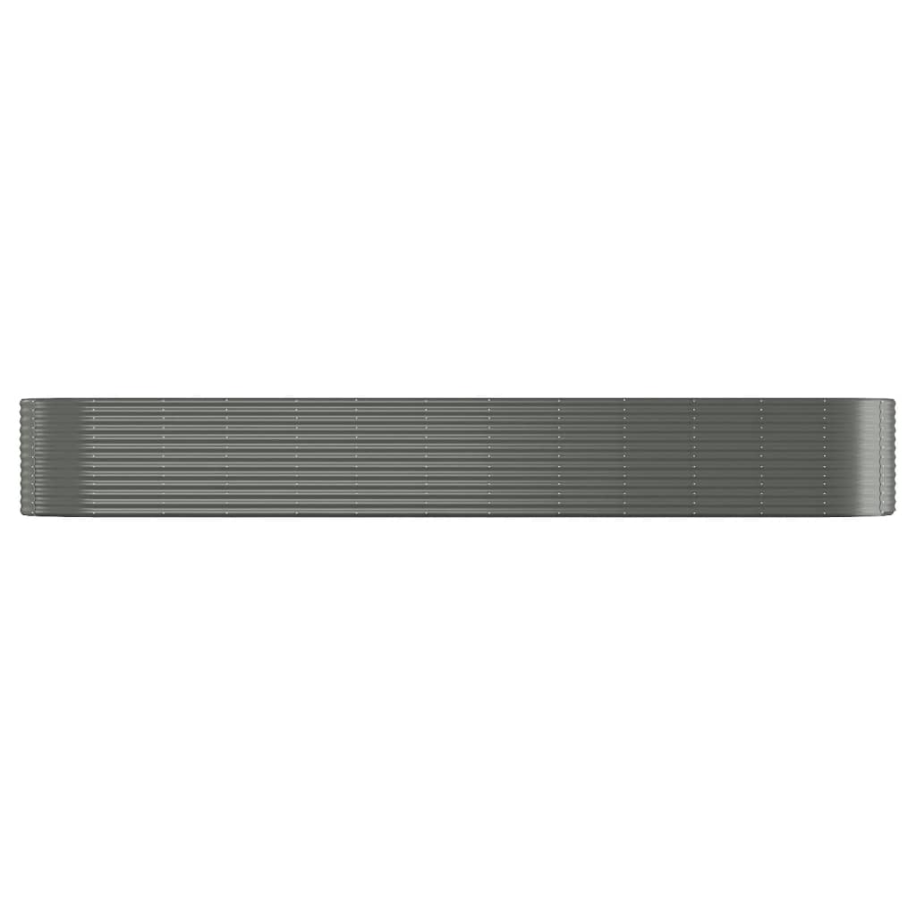 Casella di pianificazione Vidaxl 507x100x68 cm in polvere grigio rivestito