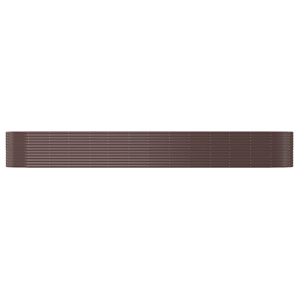 Casella di pianificazione Vidaxl 554x100x68 cm in polvere con in acciaio rivestito