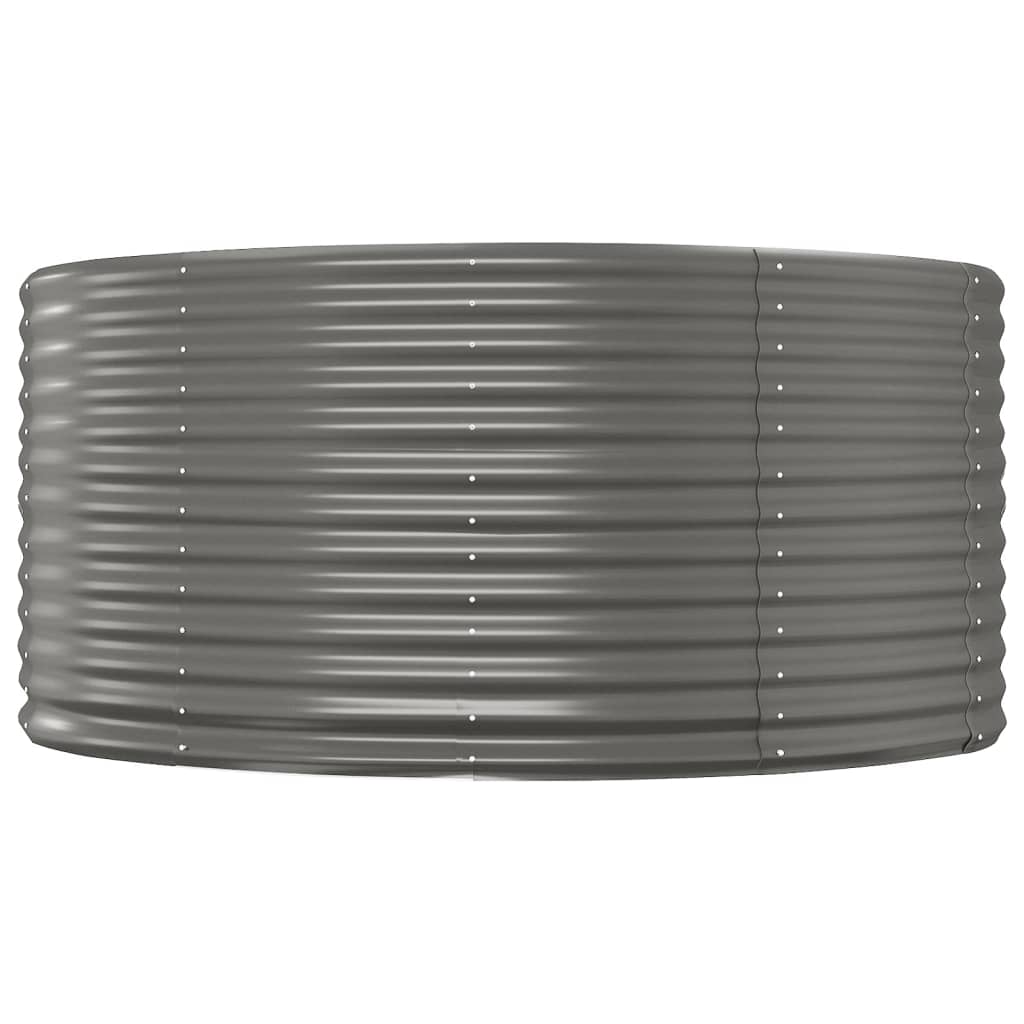 Vidaxx jardinera 140x140x68 cm acero galvanizado gris