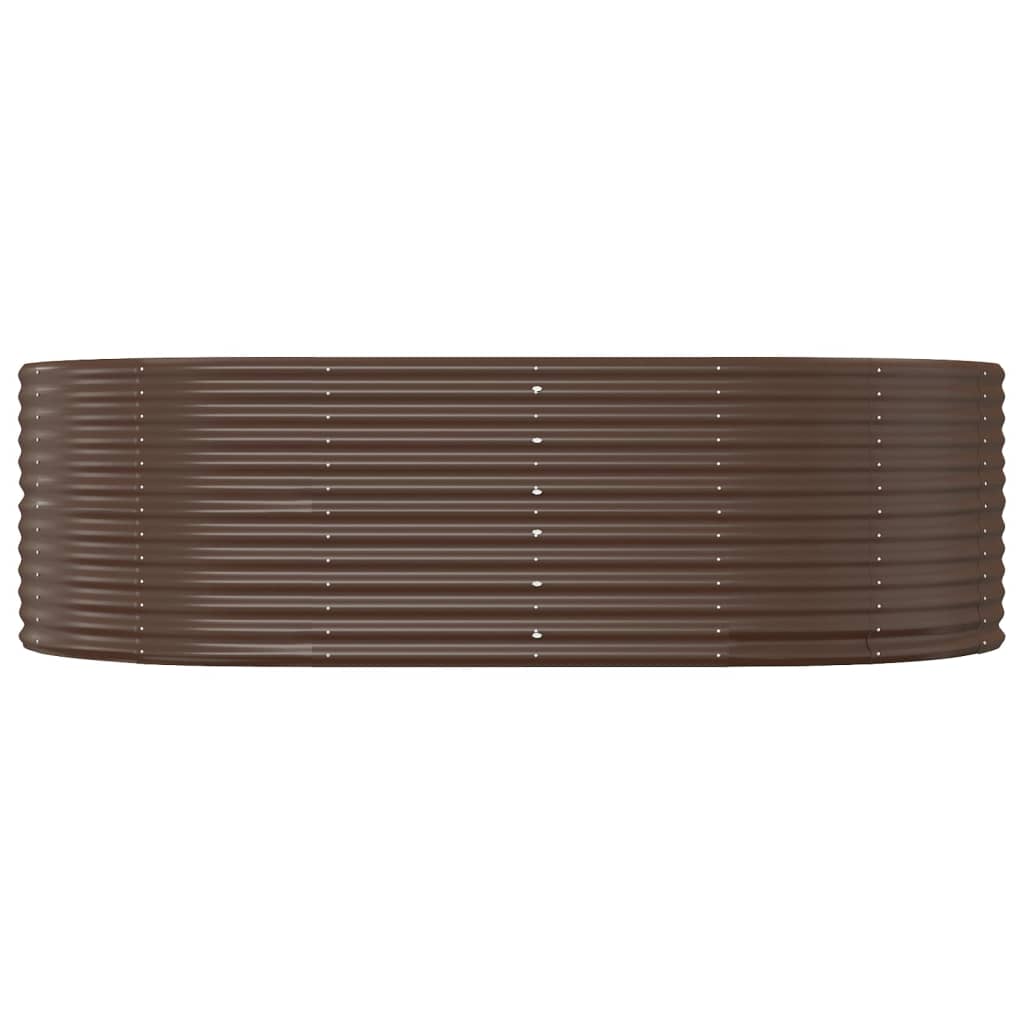 Vidaxx jardinera 212x140x68 cm acero galvanizado marrón