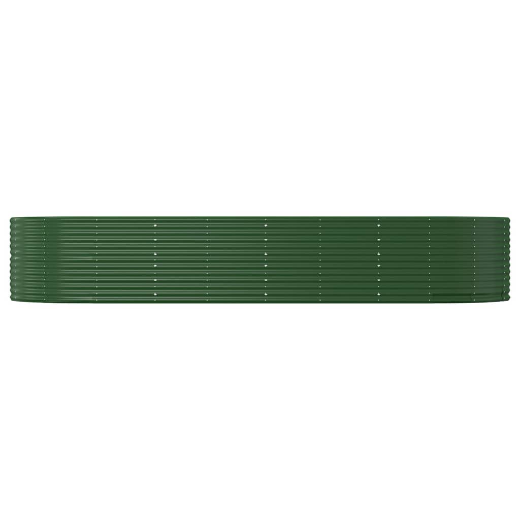 Fioriera Vidaxx 367x140x68 cm in acciaio zincato verde