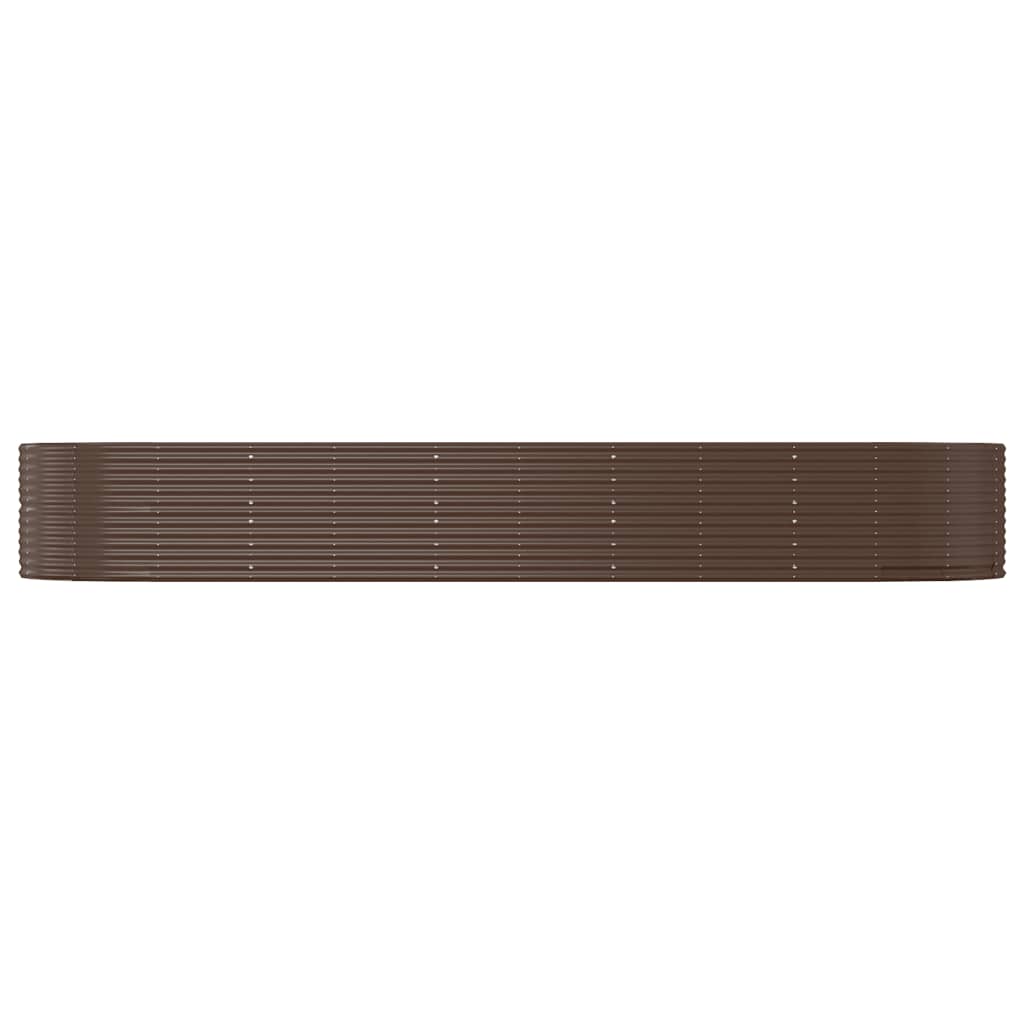Casella di pianificazione Vidaxl 447x140x68 cm in polvere in acciaio rivestito