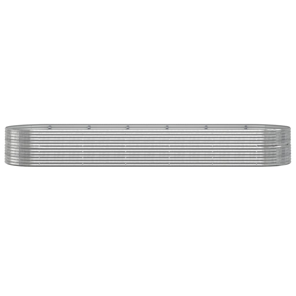 Casella di pianificazione Vidaxl 510x140x68 cm in polvere colorata in acciaio rivestito