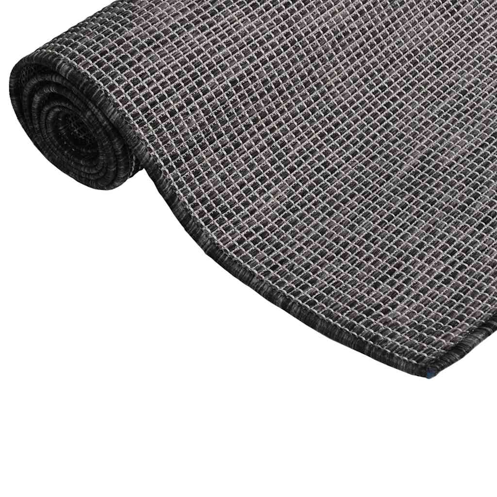 Vidaxl Rug Flat Woven 140x200 cm Gray