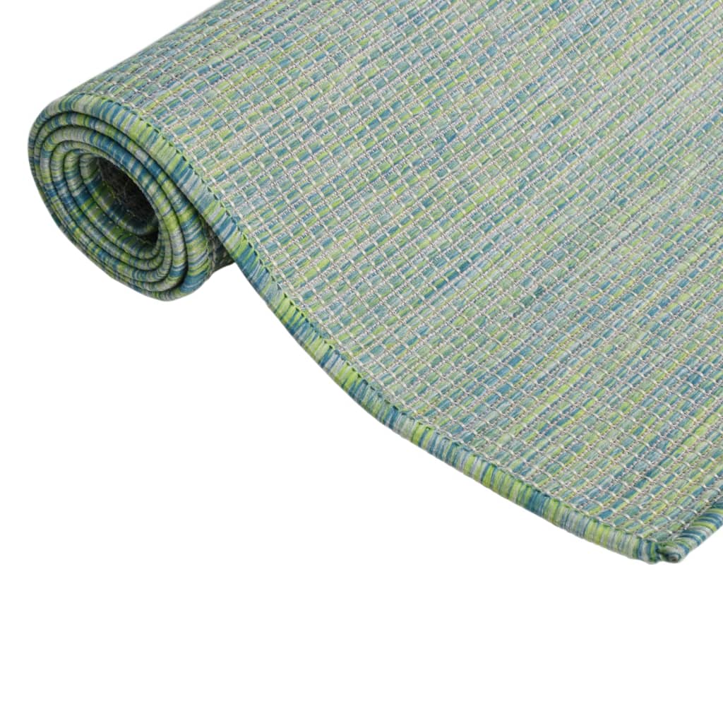 Vidaxl Rug Flat Woven 80x250 cm Turquesa