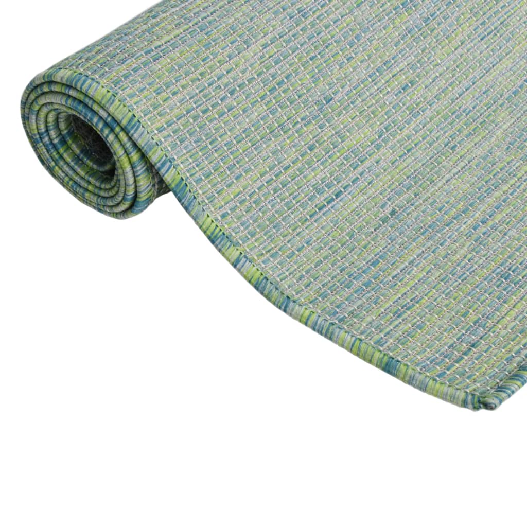 Vidaxl Rug Flat -Wout 120x170 cm Turquesa