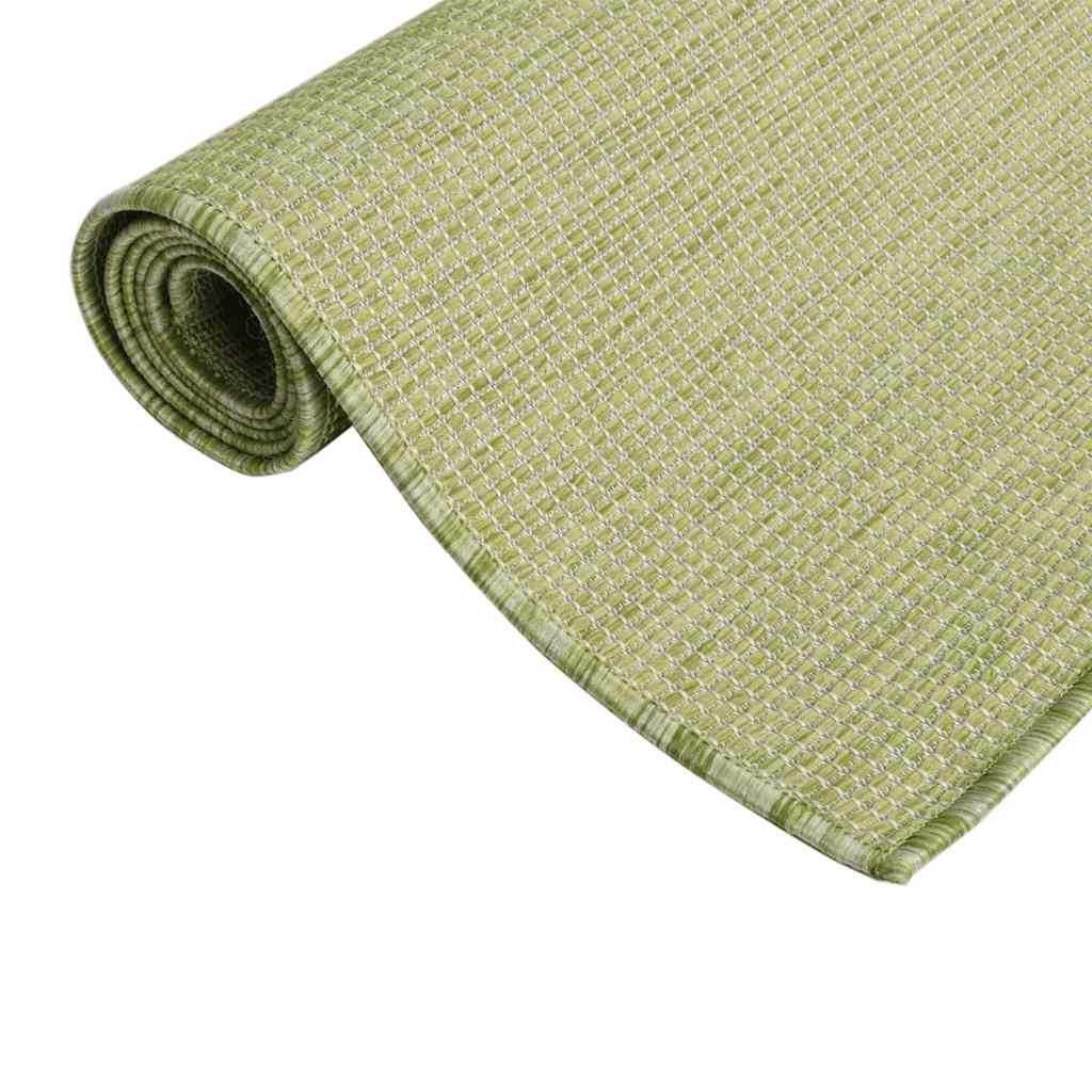 Vidaxl Rug Flat Woven 160x230 cm verde