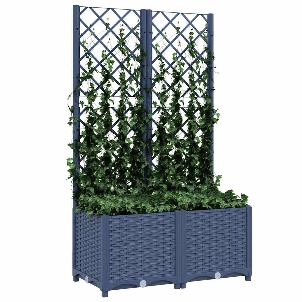 Plantilla Vidaxl con SLAT 80X40X136 CM Polipropeno Dark Grey