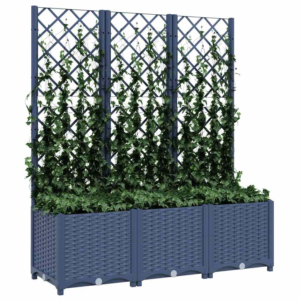 Plantilla Vidaxl con Slat Work 120x40x136 CM Polipropene Dark Grey