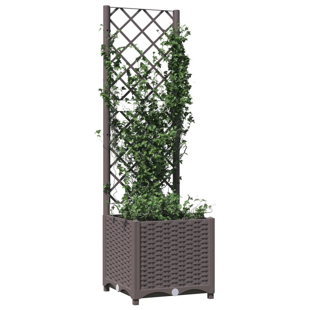 Vidaxl Plannet con Slat Work 40x40x136 cm Polypropene Brown