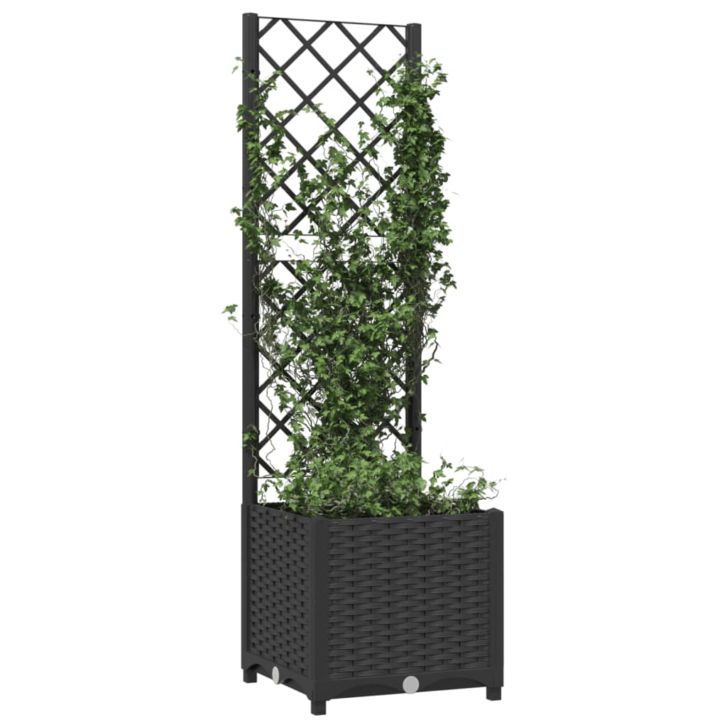 Vidaxl Planning Box con Slat Work 40x40x136 CM Polypropene Black