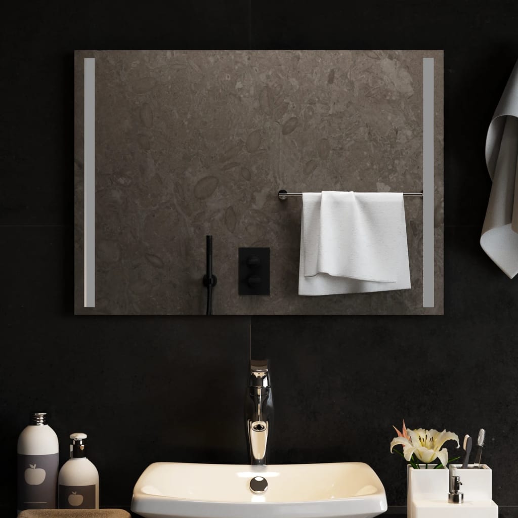 VIDAXL Specchio da bagno LED 70x50 cm