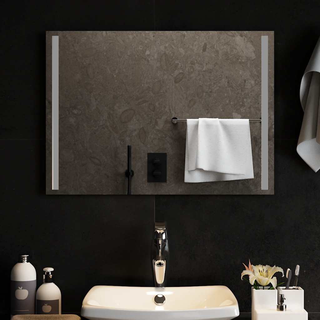 VIDAXL Specchio da bagno LED 70x50 cm