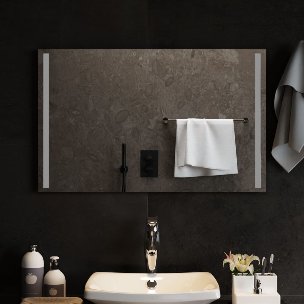 Vidaxl Specchio da bagno LED 80x50 cm