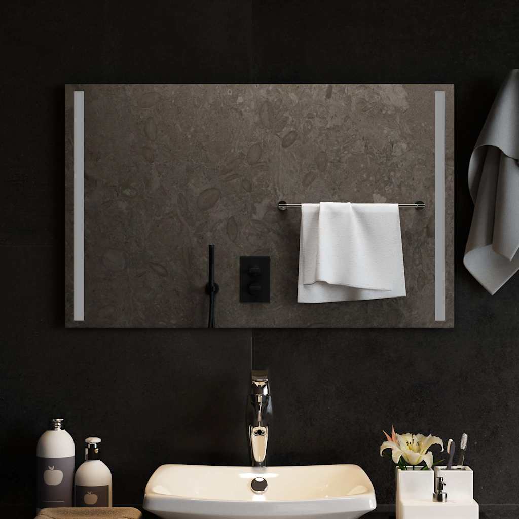 Vidaxl Specchio da bagno LED 80x50 cm