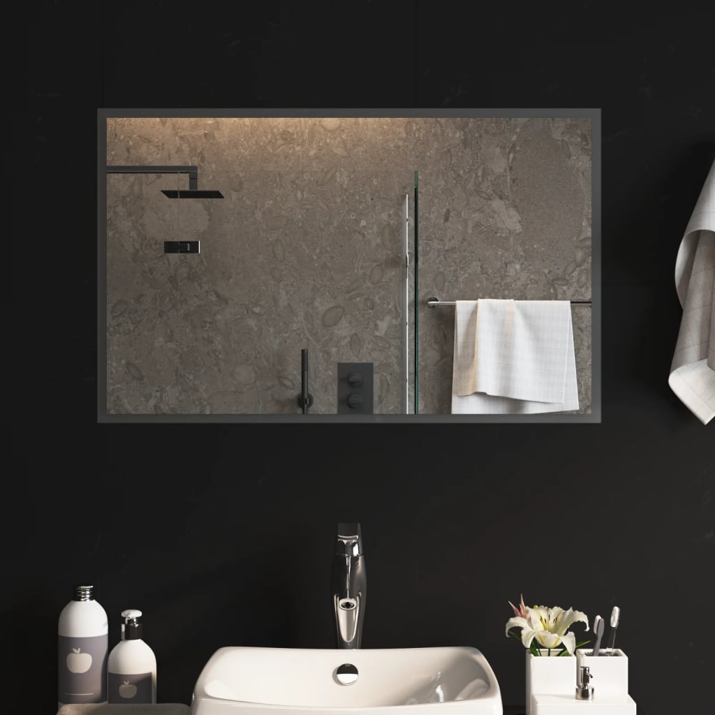 Vidaxl Mirror de baño LED 80x50 cm
