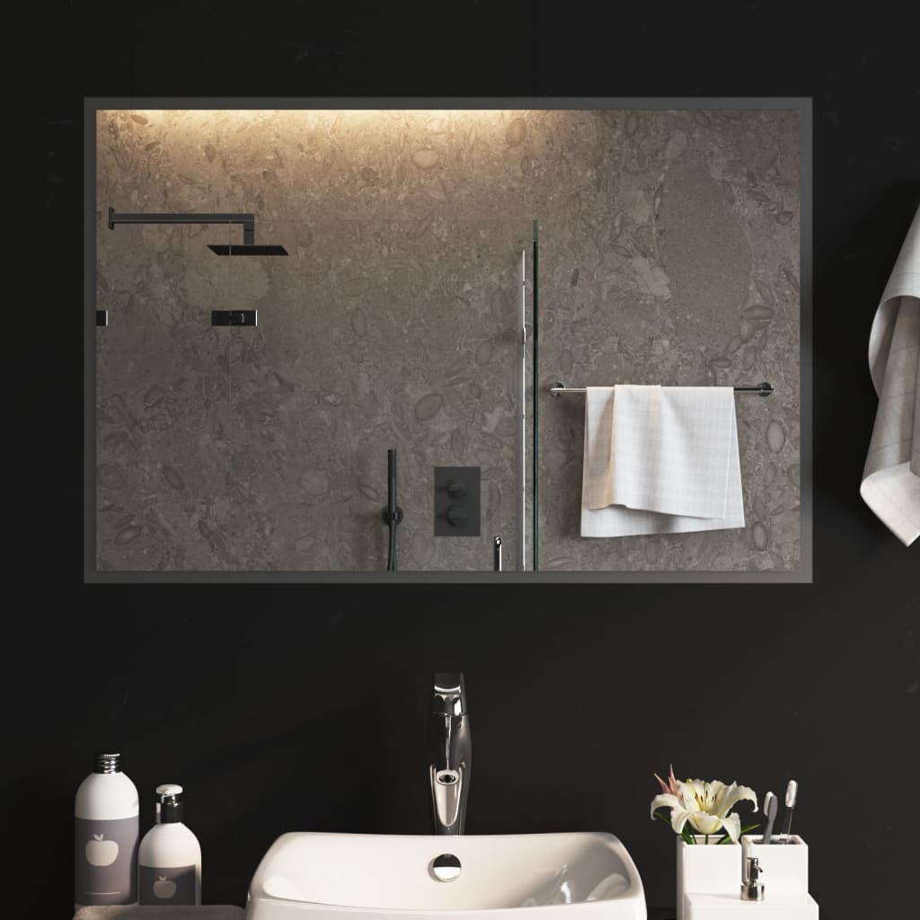 VIDAXL Specchio da bagno LED 90x60 cm