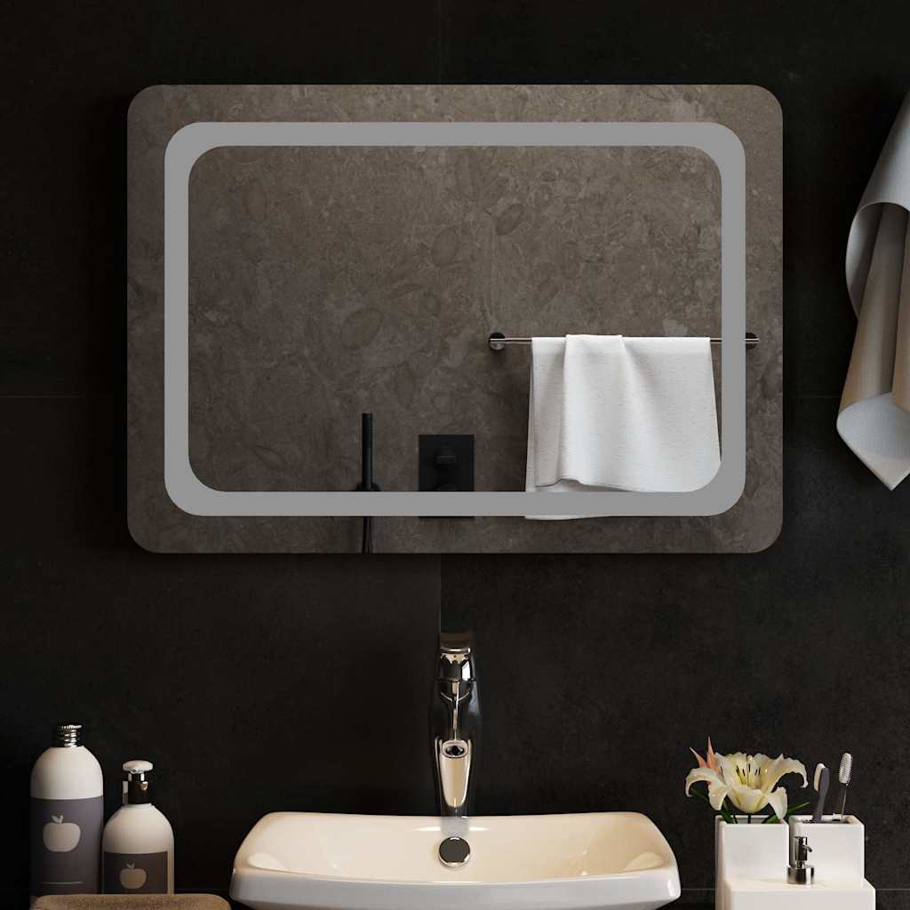 VIDAXL Specchio da bagno LED 70x50 cm