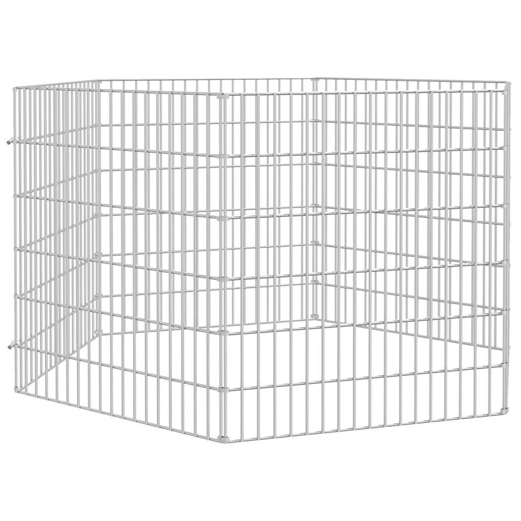 Vidaxl Animal Shelter 6 Pannelli 54x60 cm Galvanizzato