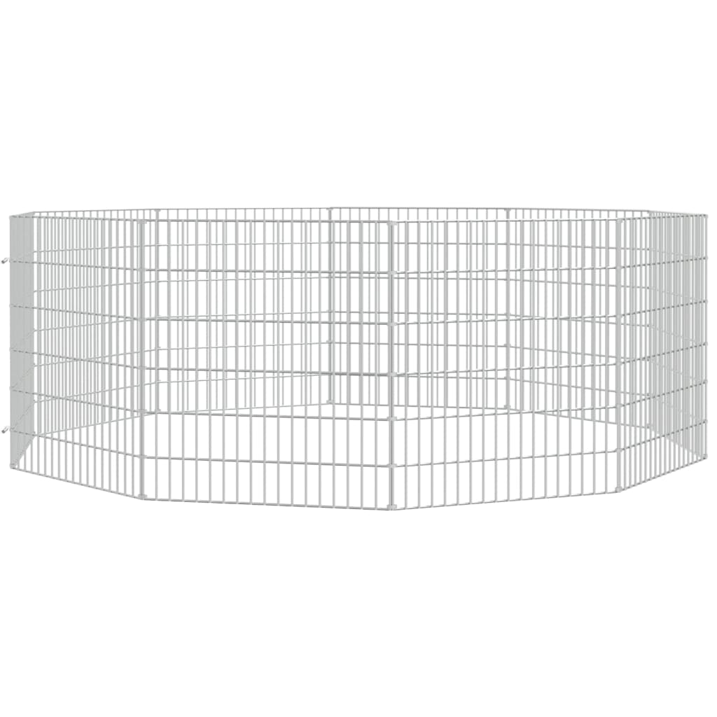 Vidaxl Animal Shelter 10 pannelli 54x60 cm Galvanizzato