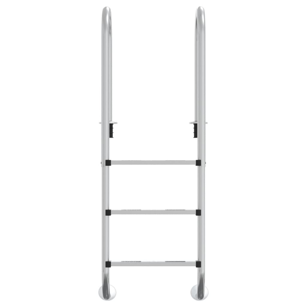 Vidaxl Swimming Pols Ladder 54x38x158 cm 304 in acciaio inossidabile