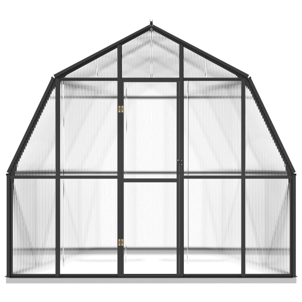 Vidaxl Greenhouse con telaio di base 6.43 m² Aluminio antracite -colorato
