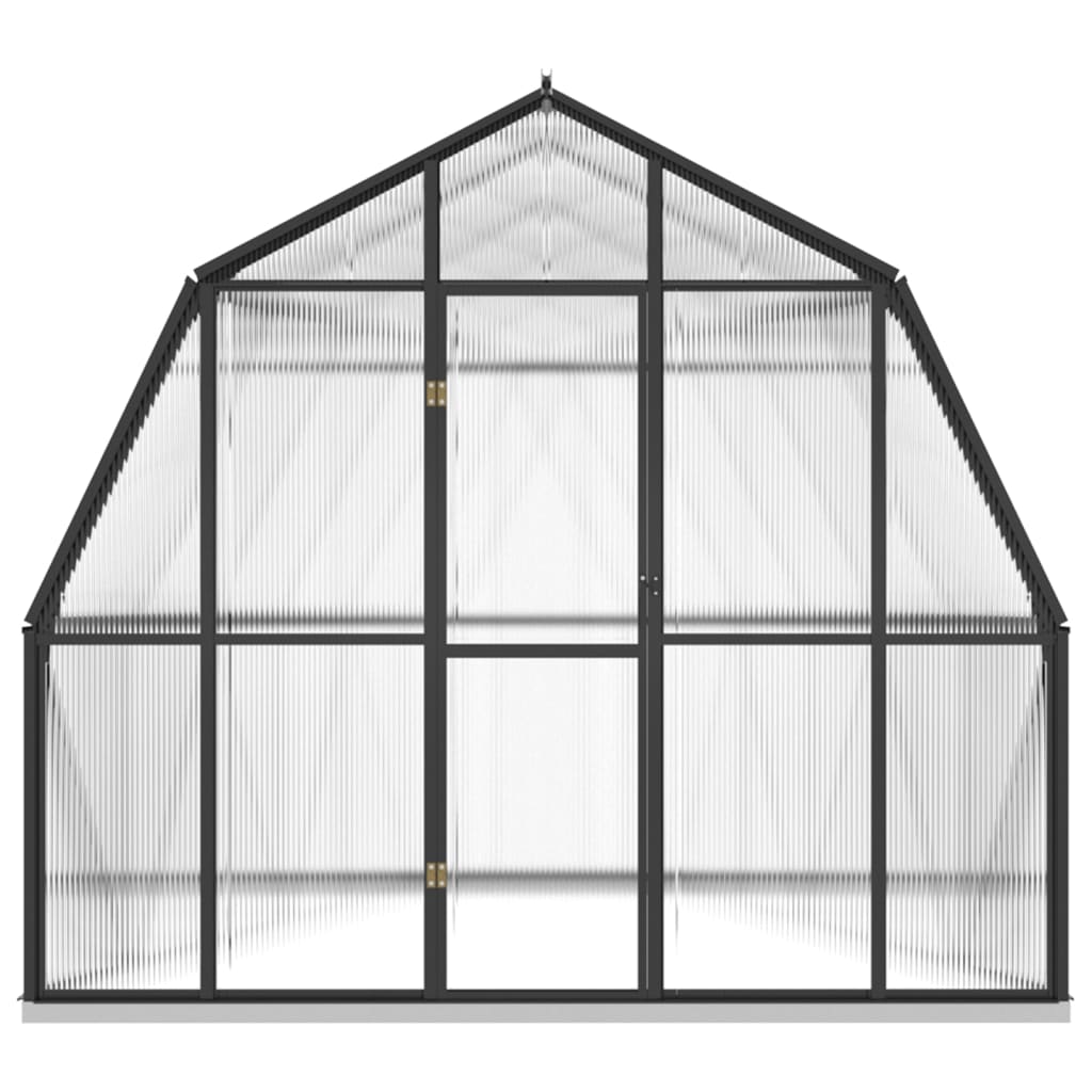 Vidaxl Greenhouse con telaio di base 9,53 m² Aluminio antracite -colorato