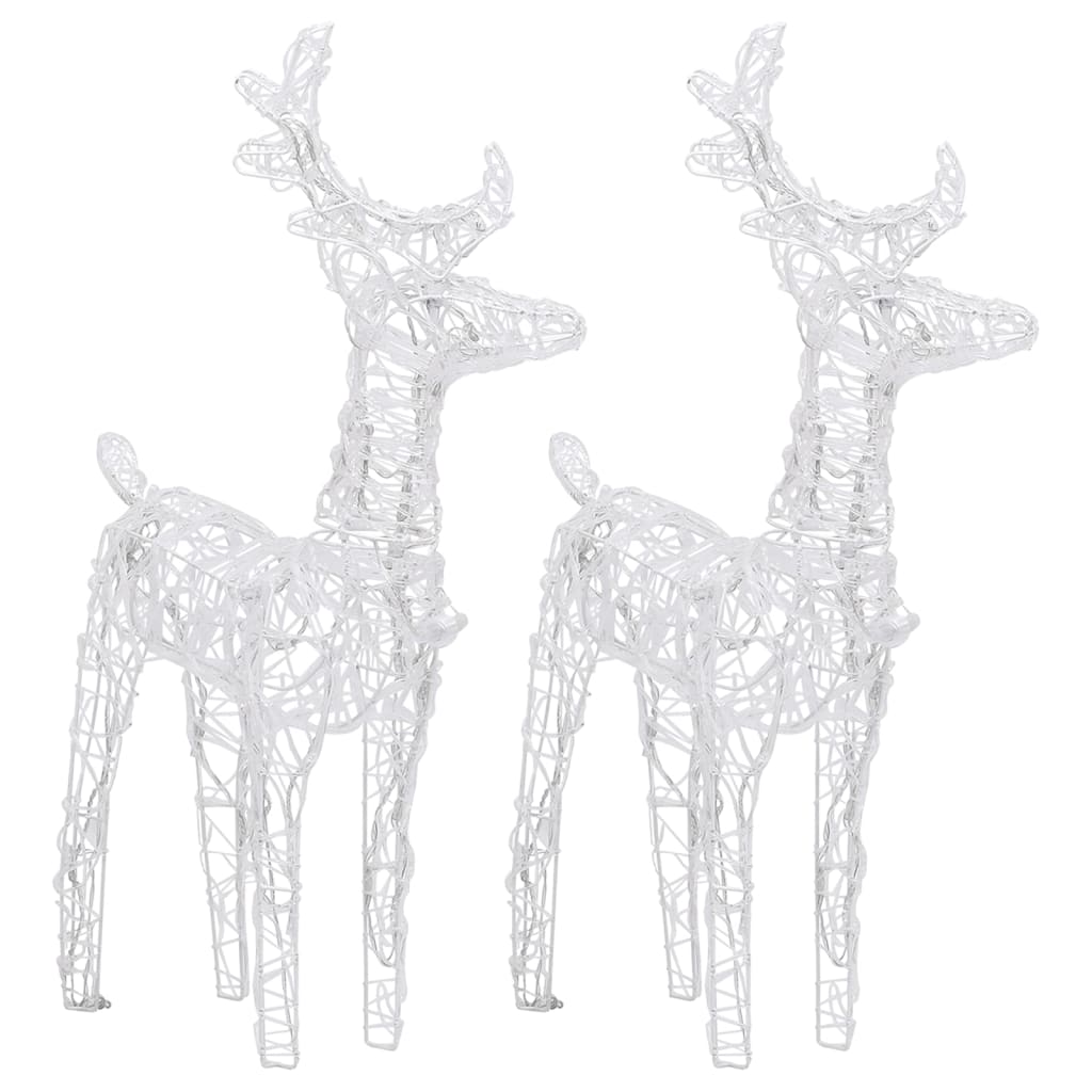 Vidaxl Christmas Animals 2 ST 80 LED ACRYLIC CALOR WHITE