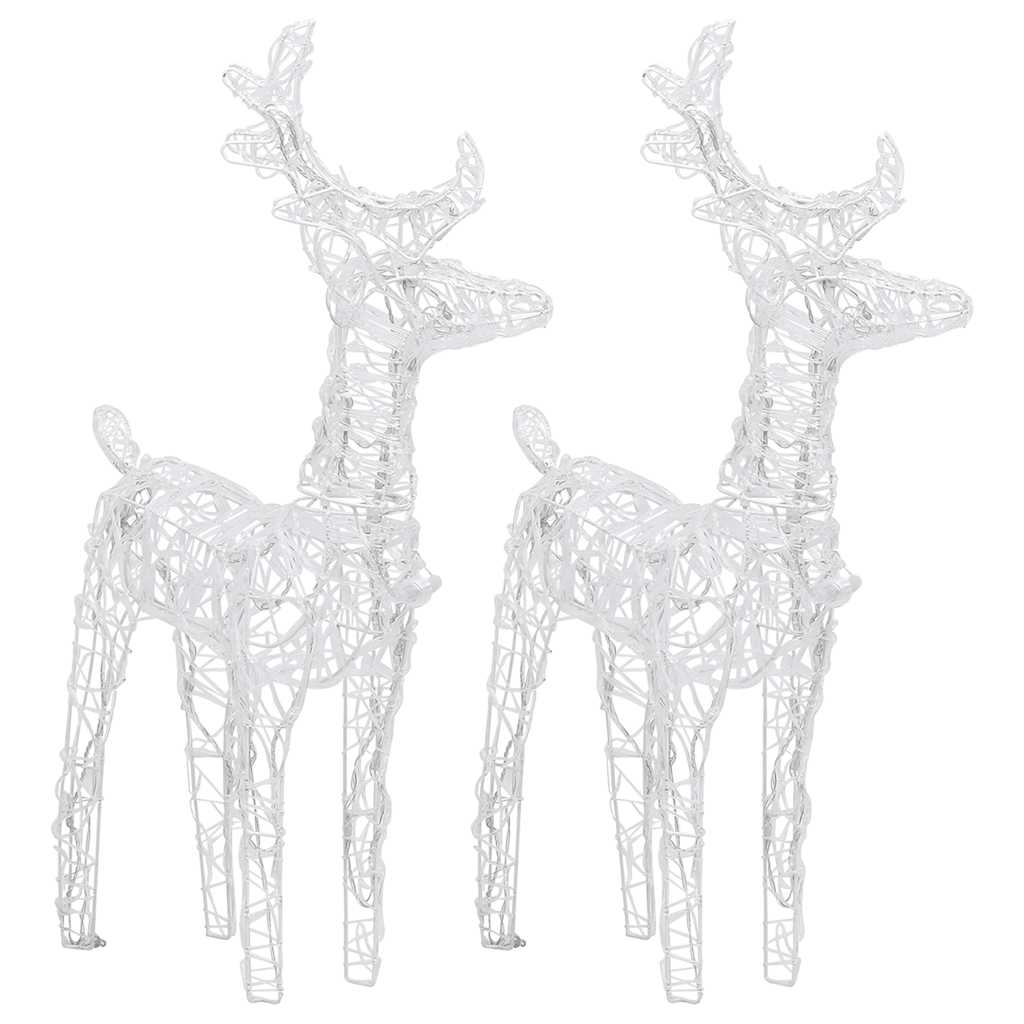 Vidaxl Christmas Animals 2 ST 80 LED ACRYLIC FRÍO BLANCO