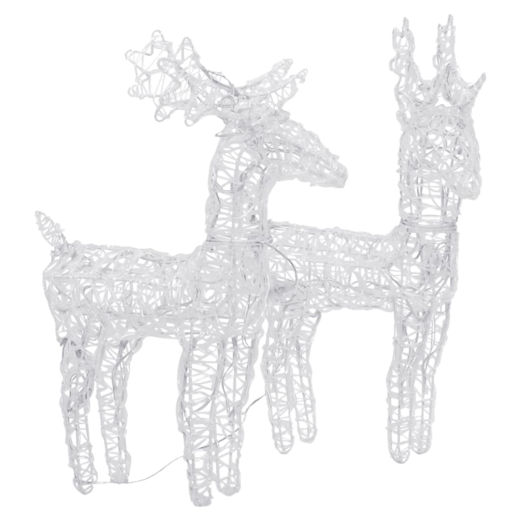 Vidaxl Christmas Animals 2 ST 80 LED ACRYLIC Multi -Colored