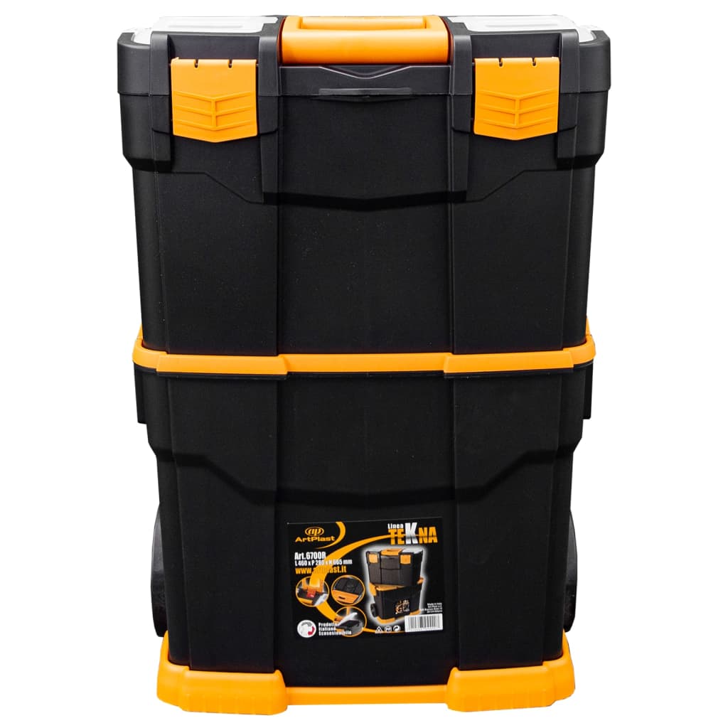 Vidaxl Tool Case su ruote 460x280x677 mm polipropene