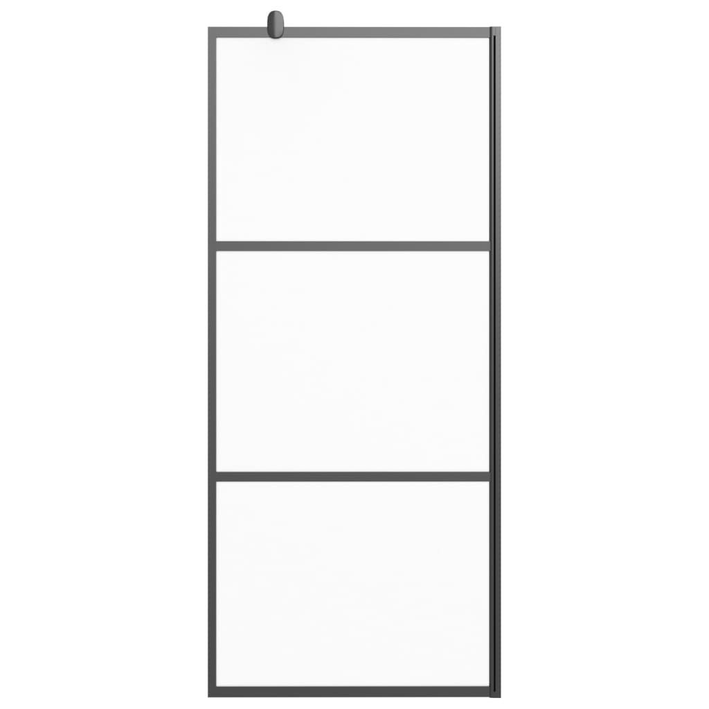 Vidaxl Walk-In Shower Wall 90x195 cm tappetino eSG nero