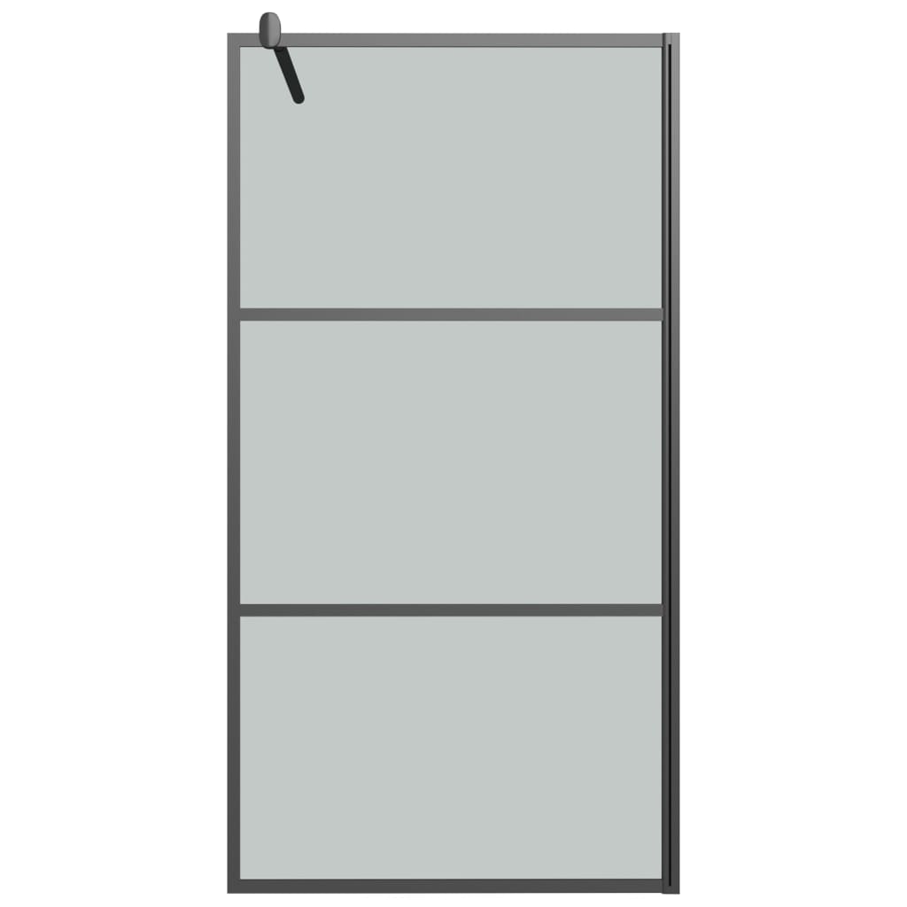 Vidaxl Walk-In Shower Mall 100x195 cm de vidrio ESG oscuro negro