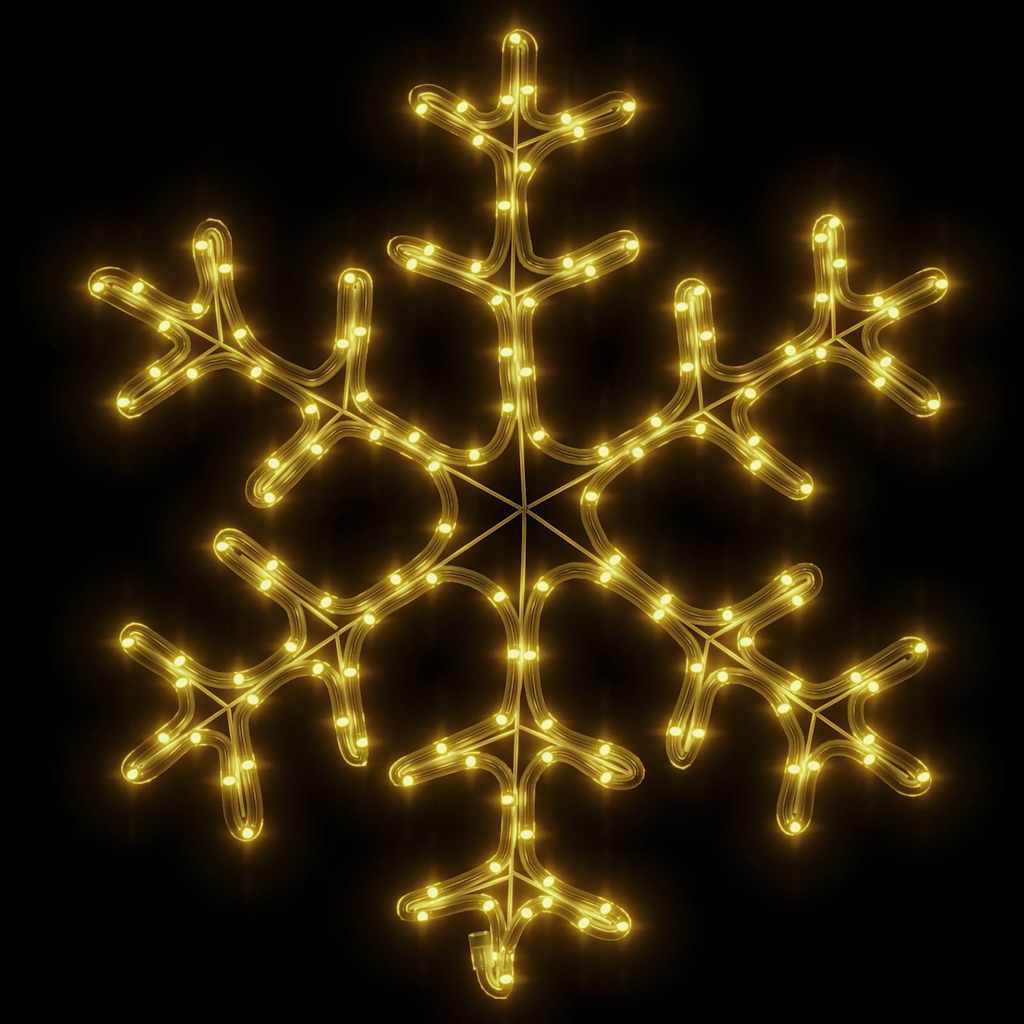 Vidaxx Figura navideña copo de nieve con 144 LED blanco cálido 59x59 cm