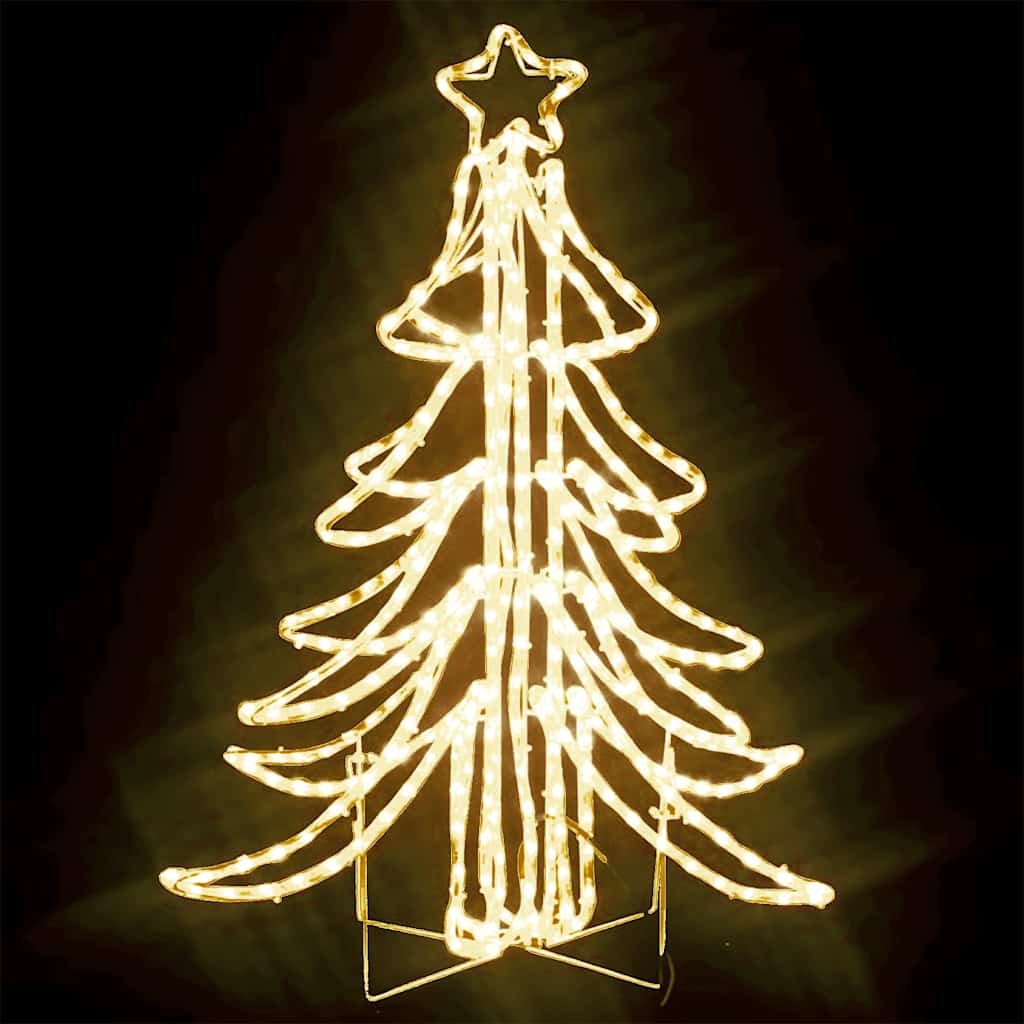 Vidaxl Figura di Natale Tree di Natale con caldi LED bianchi 87x87x93 cm