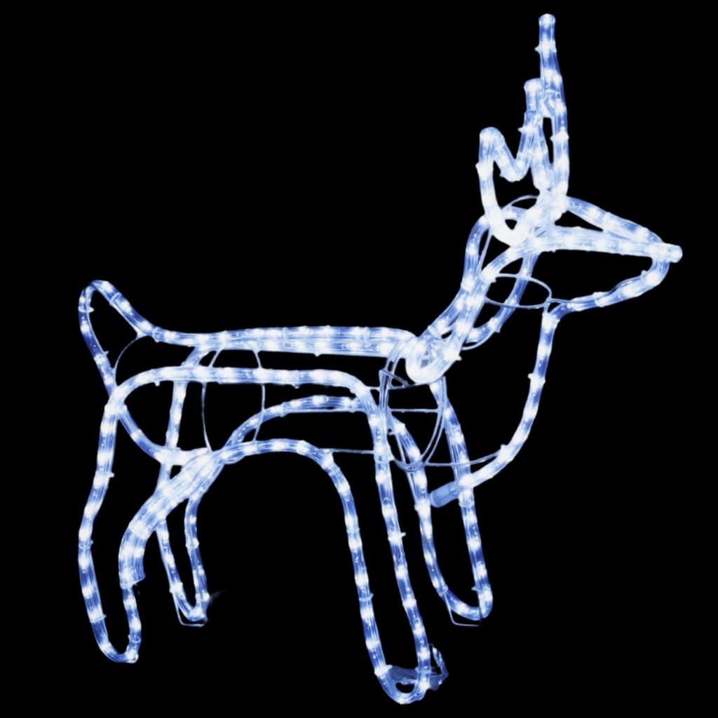 Vidaxl Figura navideña Rendier Cold White 60x30x60 cm