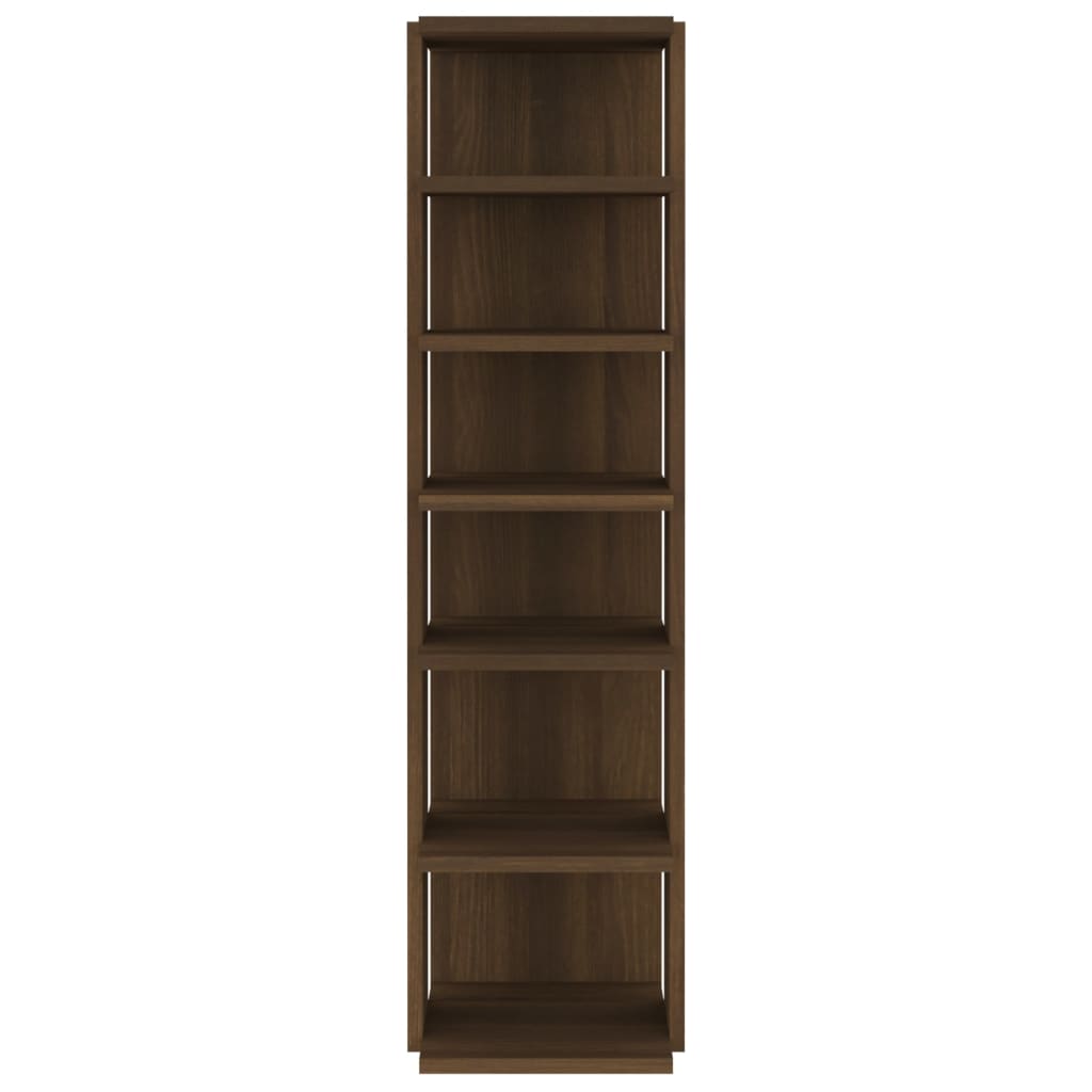 Vidaxl Shoe Rack 27.5x27x102 CM Color de roble de madera procesada