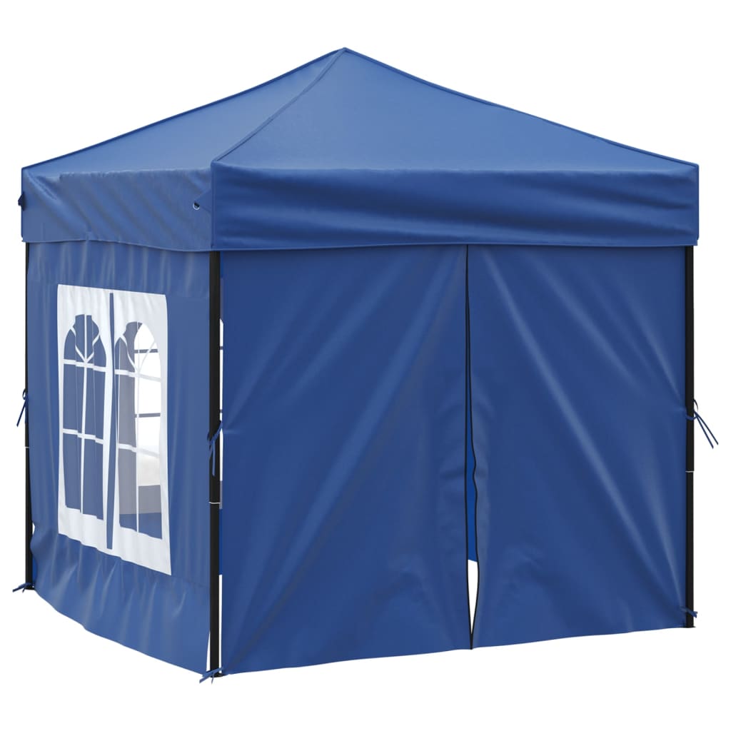 Vidaxl PartyTent pieghevole con pareti laterali 2x2 m blu