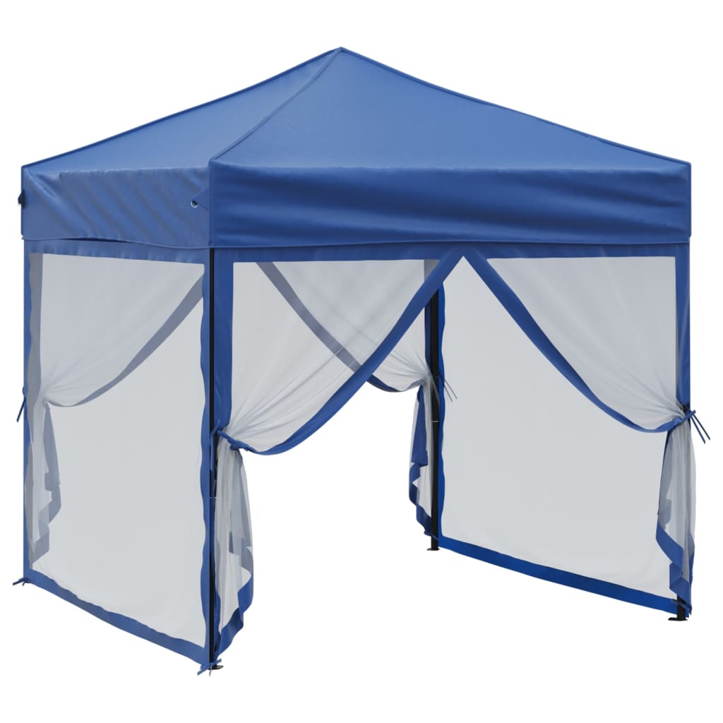 Vidaxl PartyTent plegable con paredes laterales 2x2 m azul