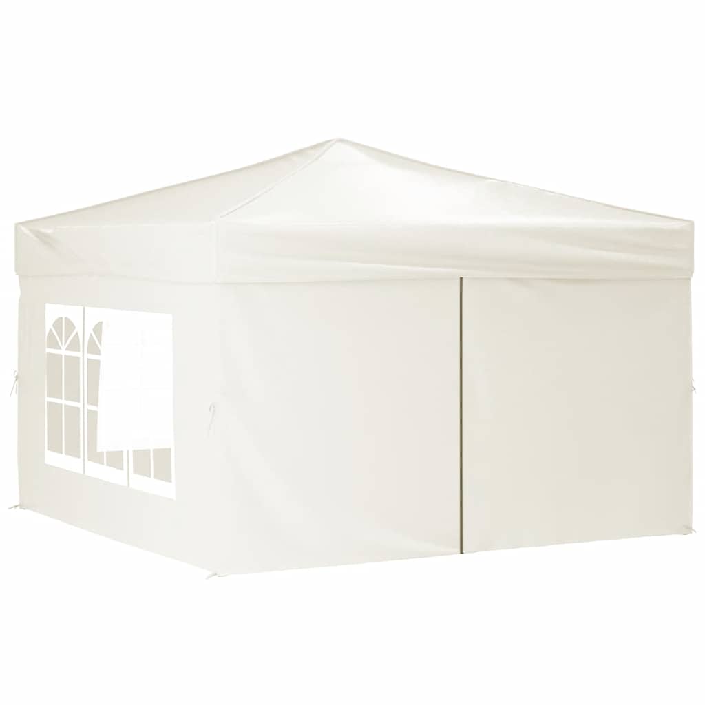 Vidaxl PartyTent plegable con paredes laterales de 3x3 m de crema