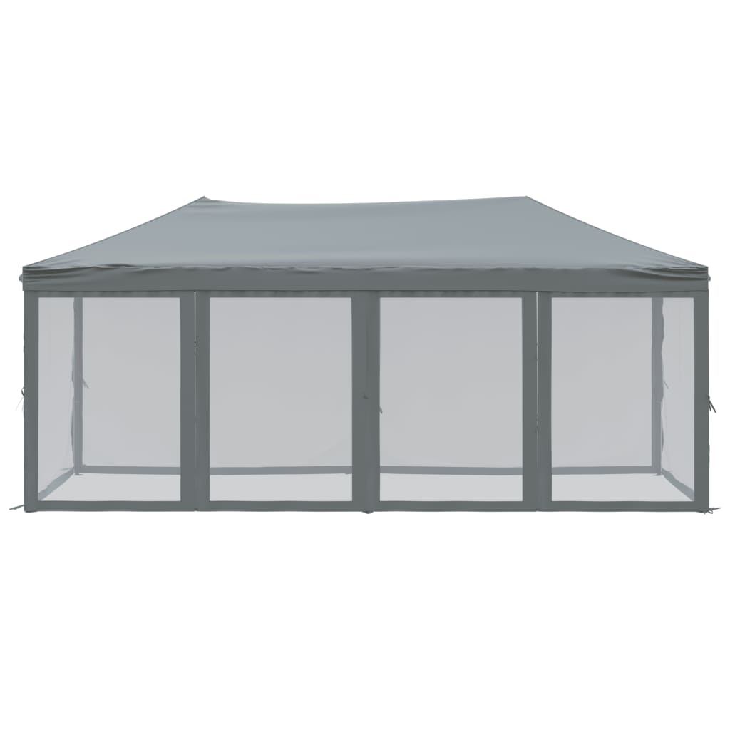 Vidaxl PartyTent plegable con paredes laterales 3x6 m antracita