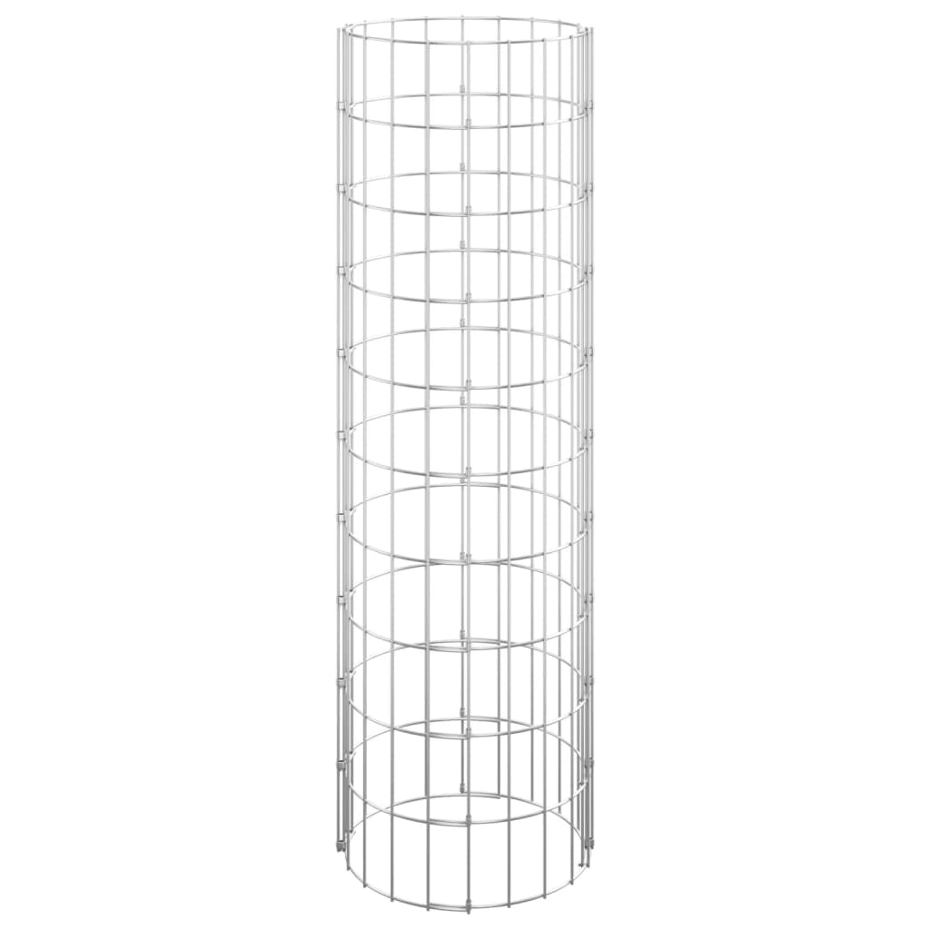 Vidaxl Gabion Pole redondo Ø30x100 cm de acero galvanizado