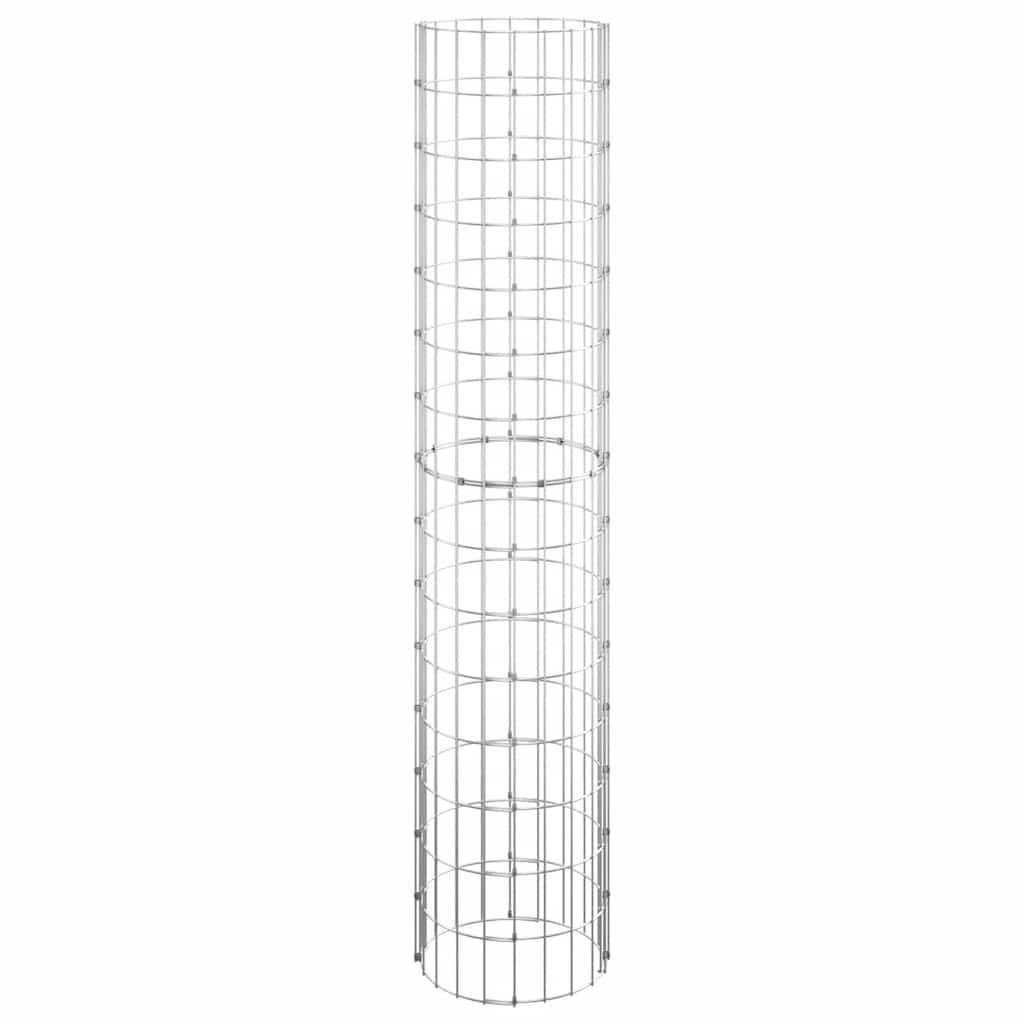 Vidaxl Gabion Pole redondo Ø30x150 cm de acero galvanizado