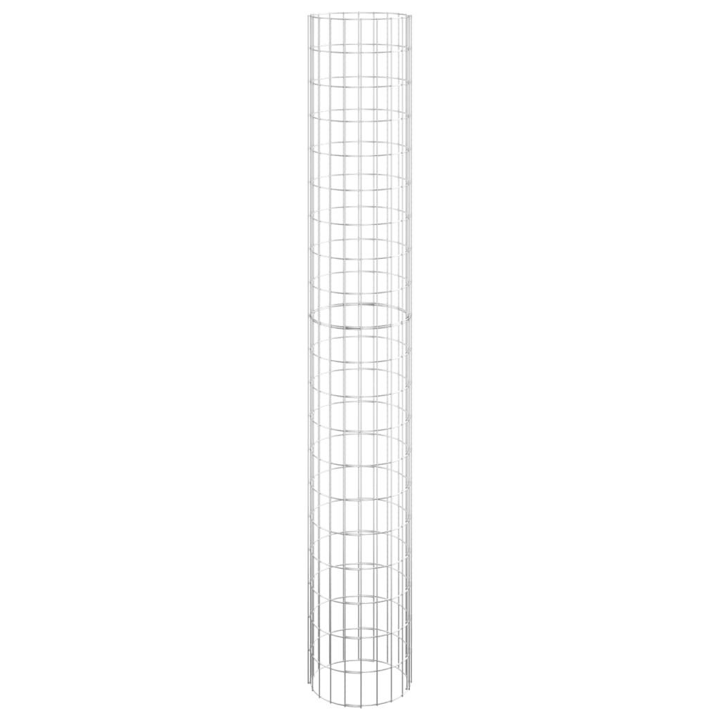 Vidaxl Gabion Pole redondo Ø30x200 cm de acero galvanizado
