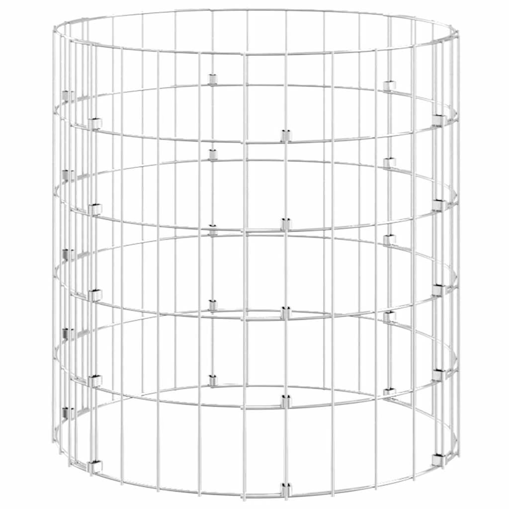Vidaxl Gabion Pole redondo Ø50x50 cm de acero galvanizado