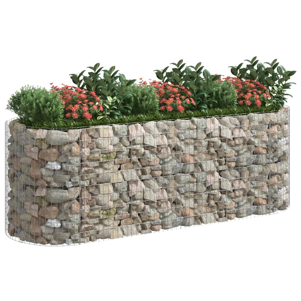 Vidaxl Gabion fioriera da 300x100x100 cm ferro zincato