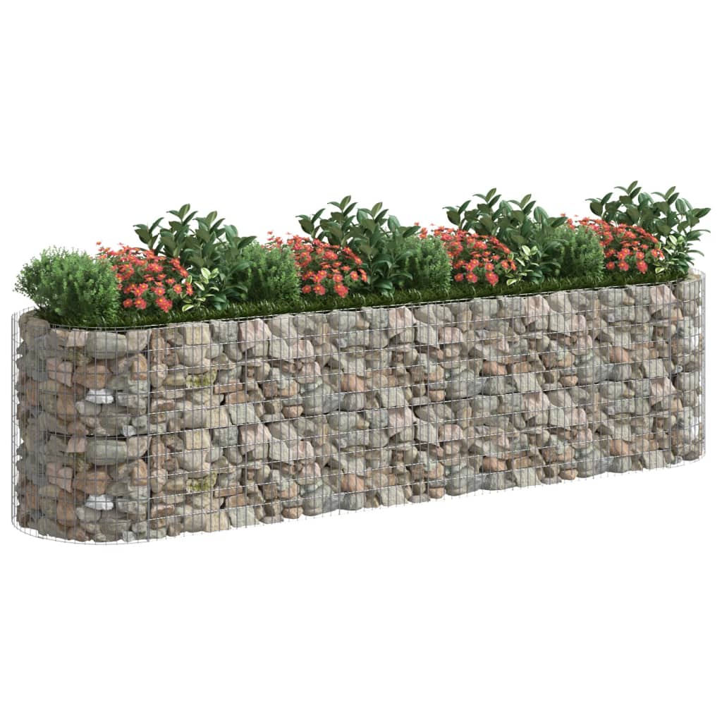 Vidaxl Gabion fioriera da 400x100x100 cm ferro zincato